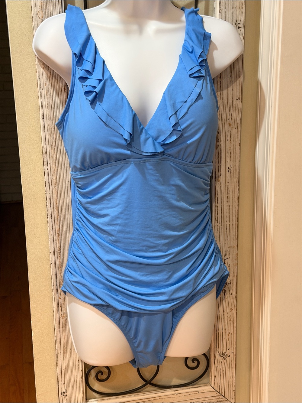 Lauren Ralph Blue One Piece Bathing Suit 14